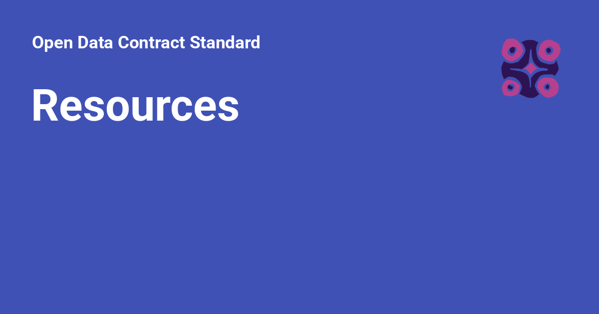 Resources - Open Data Contract Standard